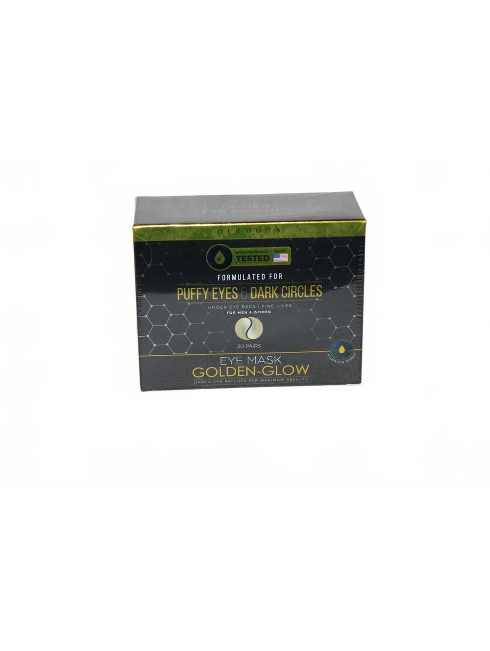 NEW Dermora Eye Mask Golden Globe Under Eye Patches - 20 Pairs
